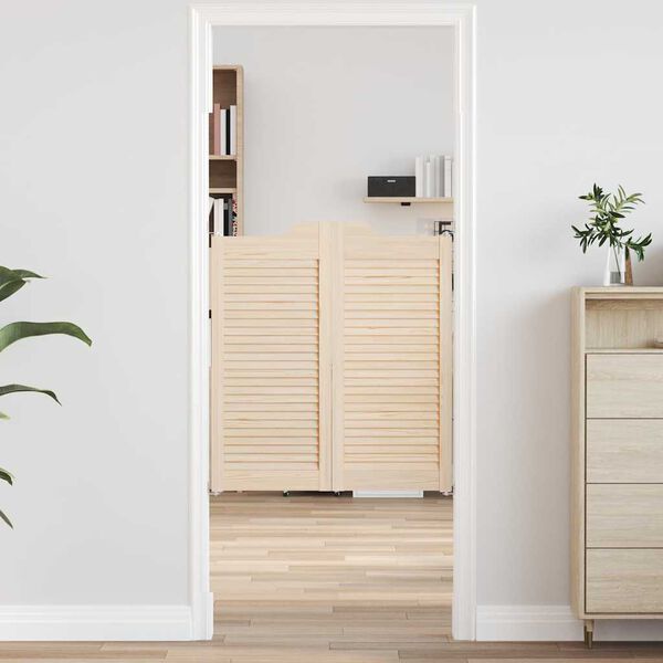 vidaXL Okretna vrata s re&scaron;etkama 1 par 90x80 cm Puno Drvo Bor