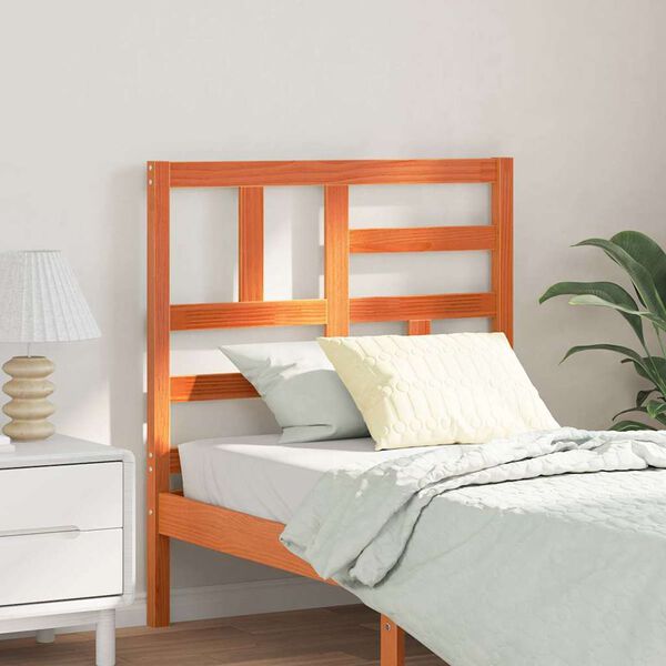 vidaXL Uzglavlje za krevet s uzglavljem Vosak smeđa 105,5 x 4 x 104 cm