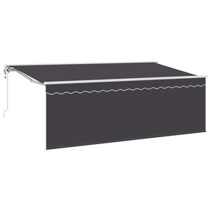 vidaXL Povlačivi tende Antracit 400 x 200 cm Poliester i aluminij