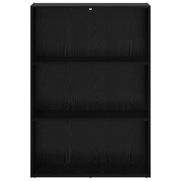 vidaXL Polica Crni hrast 60 x 30 x 76.5 cm Konstruirano drvo