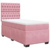 vidaXL Box spring krevet s madracem ružičasti 80 x 200 cm bar&scaron;unasti