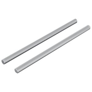 vidaXL Navojni &scaron;tapovi 2 pcs Srebrno M6 x 120 mm Metal