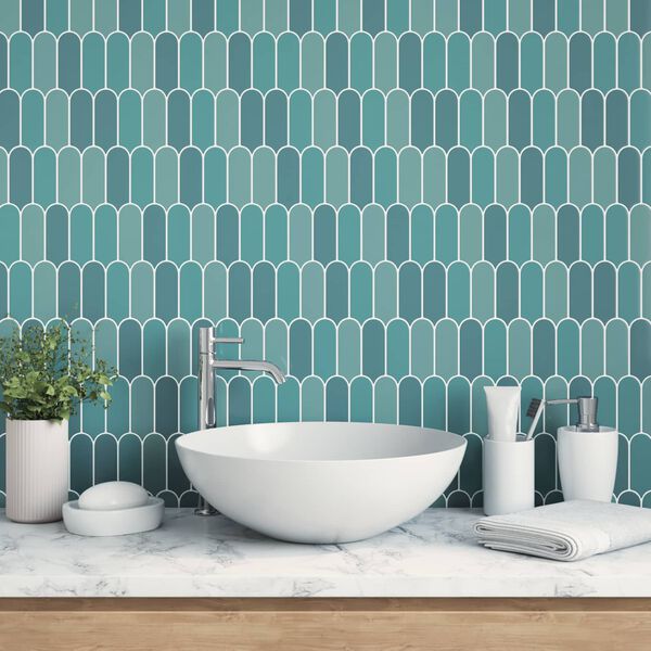 vidaXL Dekorativne Naljepnice 10 pcs Plava 30 x 30 x 0,8 cm