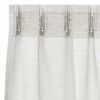 vidaXL Voile zavjesa sa zavjesama 2 pcs Krema 245 x 140 cm Poliester