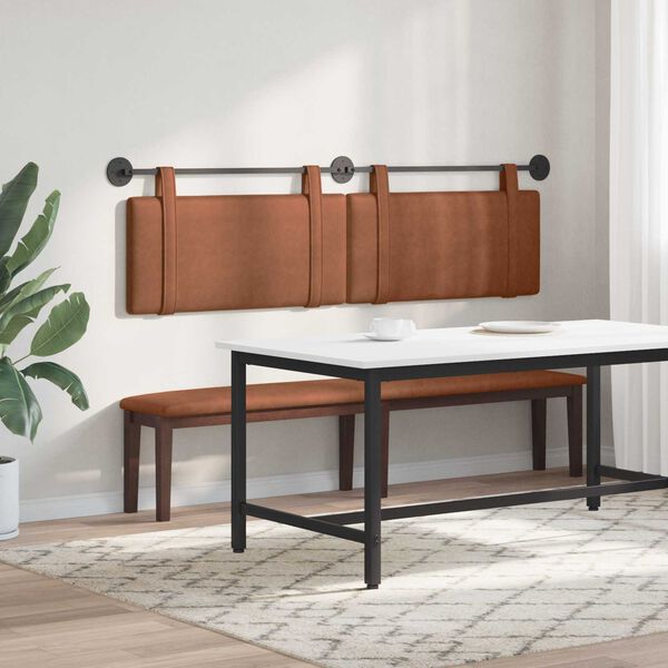 vidaXL Držeće uzglavlje Zidne Smeđa 190 x 55 x 5 cm Antikni PU