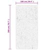 vidaXL Tepih IZA kratka vlakna skandinavski izgled sivi 100x200 cm