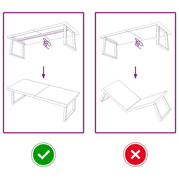 vidaXL Stolna ploča svjetlosmeđa 140x60x(2-4) cm tretirana hrastovina