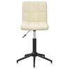 3087666 vidaXL Swivel Dining Chairs 4 pcs Cream Velvet (334428&times;2)