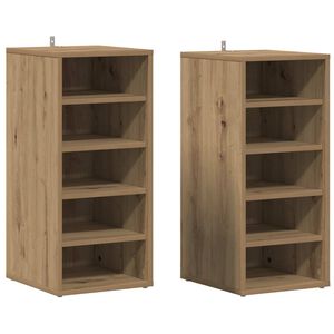 vidaXL Ormari za cipele 2 kom Artisan hrast 32x35x70 cm