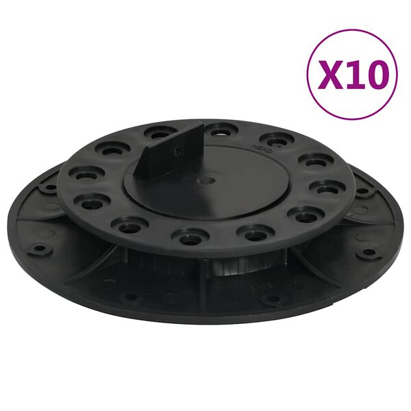 vidaXL Podesive noge za trijem 10 kom 20 - 30 mm