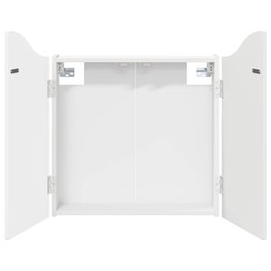 vidaXL Kabinet za mete Bijela 56 x 12 x 63 cm Konstruirano drvo