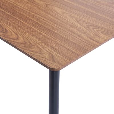 vidaXL Blagovaonski stol smeđi 140 x 70 x 75 cm MDF
