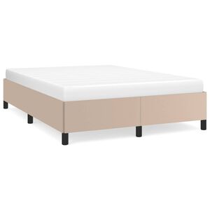 vidaXL Okvir za krevet boja cappuccina 140x190 cm od umjetne kože