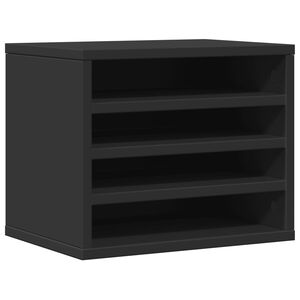 vidaXL Organizator za radni stol crni 36x26x29,5 cm konstruirano drvo