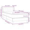 vidaXL Box Spring krevet s madracem svijetlo sivi 90x220 cm bar&scaron;un