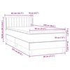 vidaXL Box spring krevet s madracem tamnoplavi 80x220 cm bar&scaron;unasti