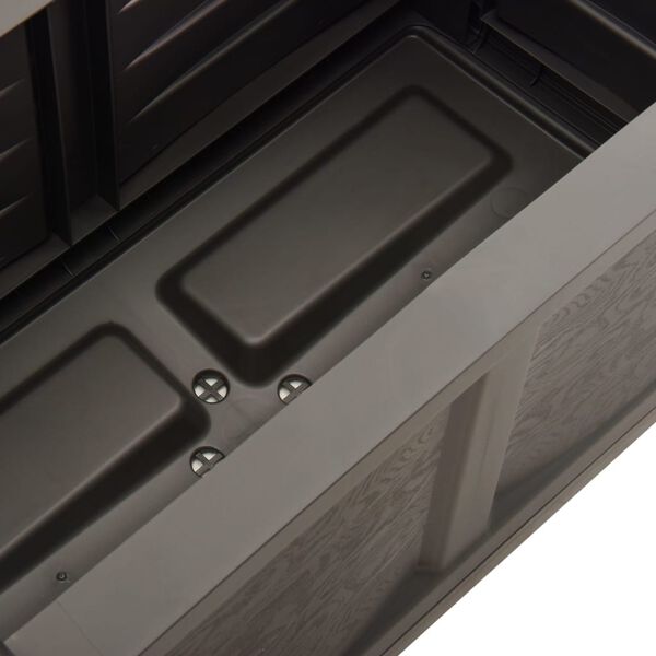 vidaXL Kutija za cvijeće siva 80 x 42,5 x 42 cm PP