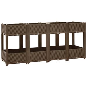vidaXL Povi&scaron;ena gredica 160 x 40 x 71 cm od polipropilena