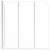 vidaXL Tuš-kabina od kaljenog stakla 120 x 69 x 130 cm prozirna