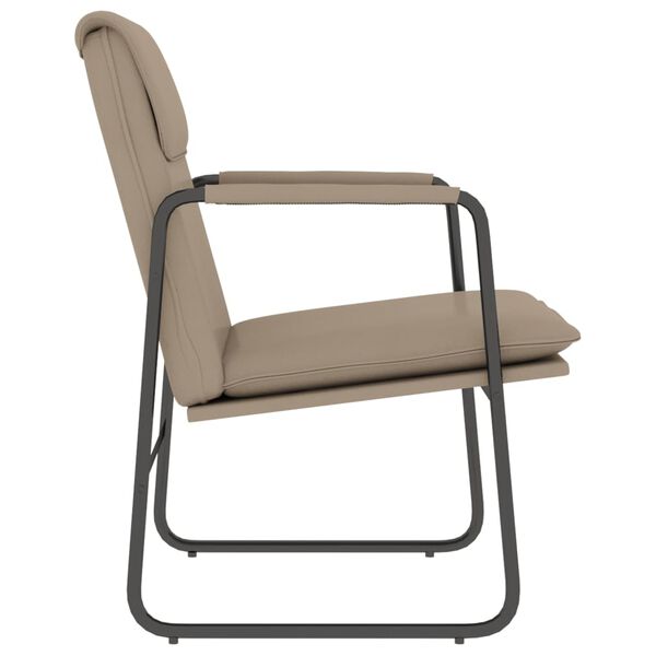 vidaXL Ležaljka cappuccina 55 x 64 x 80 cm od umjetne kože