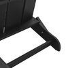 vidaXL Sklopiva Adirondack stolica Crna 74.5 x 80.5 x 90cm HDPE