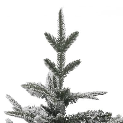 vidaXL Umjetno osvijetljeno božićno drvce sa snijegom 150 cm PVC i PE