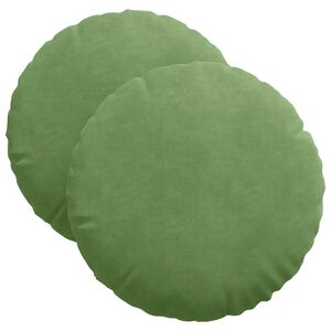 vidaXL Jastučići za sjedenje 2 pcs Svijetlo zelena &Oslash; 40 x 13 cm Bar&scaron;un
