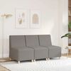 vidaXL Modularna sofa bez naslona za ruke, taupe 55 cm, tkanina