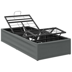 vidaXL Električni podesivi okvir kreveta Tamnosiva 200 x 80 x 33,5 cm