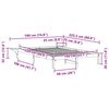 vidaXL Krevetna konstrukcija s bočnim stolovima Vosak smeđa