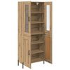 vidaXL Highboard Umjetnički hrast 69,5 x 34 x 180 cm Konstruirano drvo