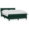 vidaXL Box Spring krevet s madracem tamno zeleni 160x220 cm bar&scaron;un
