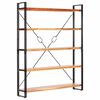 vidaXL Police za knjige s 5 razina 140x30x180 cm masivno drvo bagrema