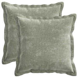 vidaXL Presvlaka za jastuk 2 kom. HOUTEN Zelena 30 x 30 cm