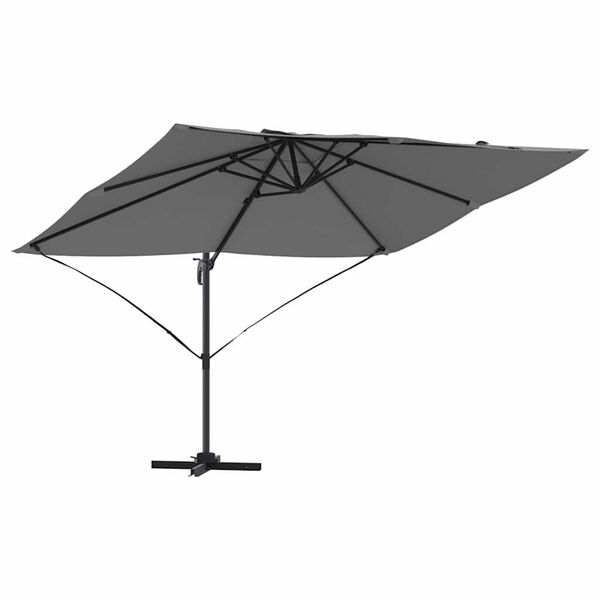 vidaXL Kantilever Roma Parasol Antracit i crna 352 x 251 x 260 cm