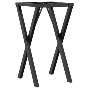 vidaXL Noge za blagovaonski stol X-oblika 40x40x73 cm čelik