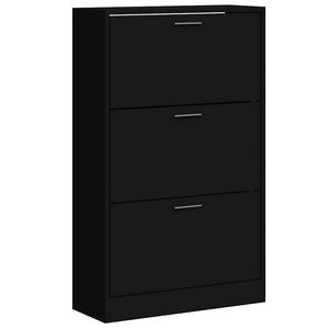 vidaXL Ormarić za cipele crna 63x24x103 cm konstruirano drvo