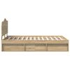 vidaXL Krevetna konstrukcija Sonoma 120 x 200 cm Čvrsto borovo drvo