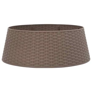 vidaXL Suknja za božićno drvce Smeđa &Oslash;65x23 cm Plastika