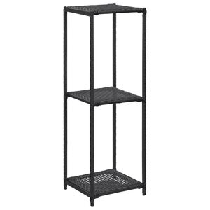 vidaXL Police za pohranu crne 30 x 30 x 90 cm od poliratana