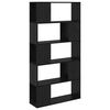 vidaXL Set TV komoda 80 x 24 x 156 cm Crna Konstruirano drvo