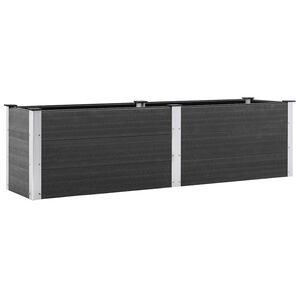 vidaXL Povi&scaron;ena vrtna gredica 200 x 50 x 54 cm WPC siva
