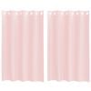 vidaXL Voile zavjese s u&scaron;icama 2 kom svijetlo ružičaste 140x175 cm