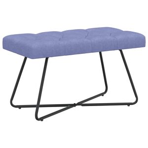 vidaXL Klupa s gumbastim tkanjem Traper plava 80 x 40 x 46 cm Tkanina