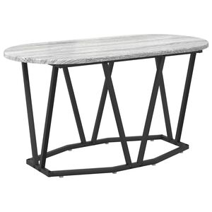 vidaXL Kava Stol Siva 80 x 40 x 40.5 cm Projektirano drvo i metal