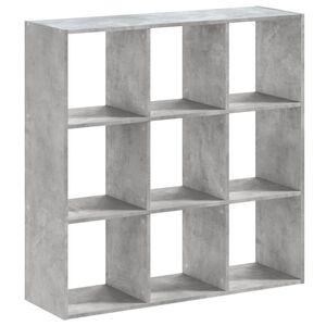 vidaXL Regal za knjige boja betona 102x32x102 cm konstruirano drvo