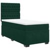 vidaXL Box spring krevet s madracem tamnozeleni 90x200 cm bar&scaron;unasti