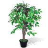 vidaXL Umjetna Biljka Fikus s Posudom 90 cm