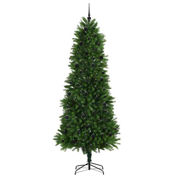 vidaXL Božićno drvce s 300 LED svjetlima s stalakom Zelena 240 cm PE