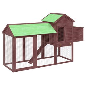 vidaXL Koko&scaron;injac boja kave 193 x 65 x 117 cm od masivne borovine